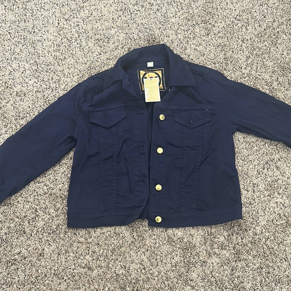 Michael Kors Women Jean Denim Jacket - S True Navy